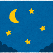 深夜を思わせるイラスト